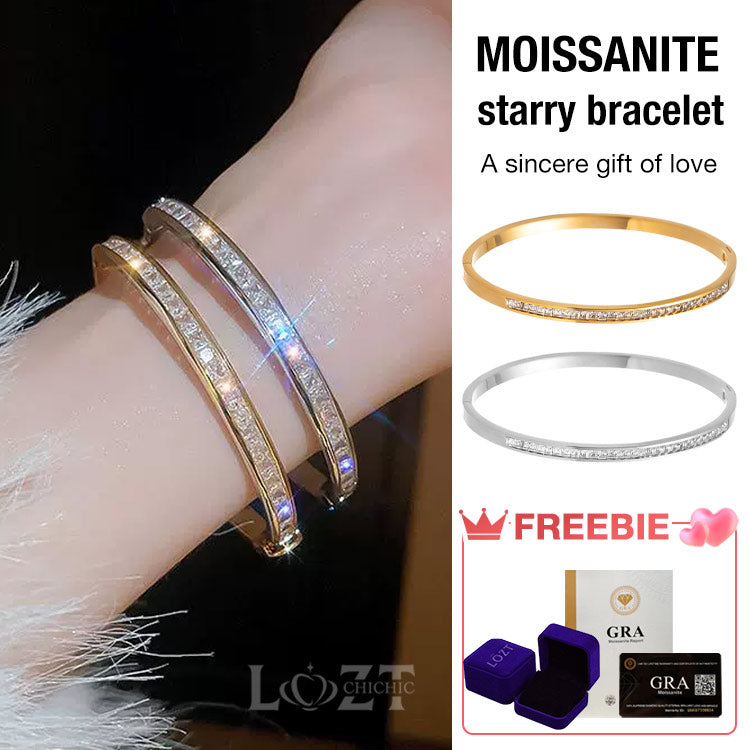 Mothers Day Promo - Second one only ₱699 - Luxury Moissanite Starry Bracelet - Free gift box. GRA certified
