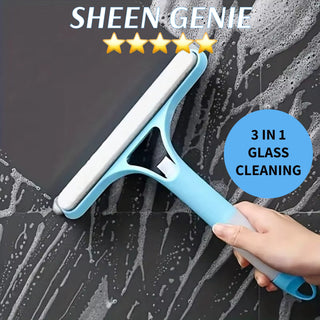 SparkleGenie – 3 in 1 Spray Scrub Squeegee