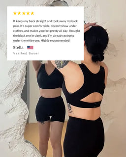 PostureEase – Front Closure Cross-Back Support Bra