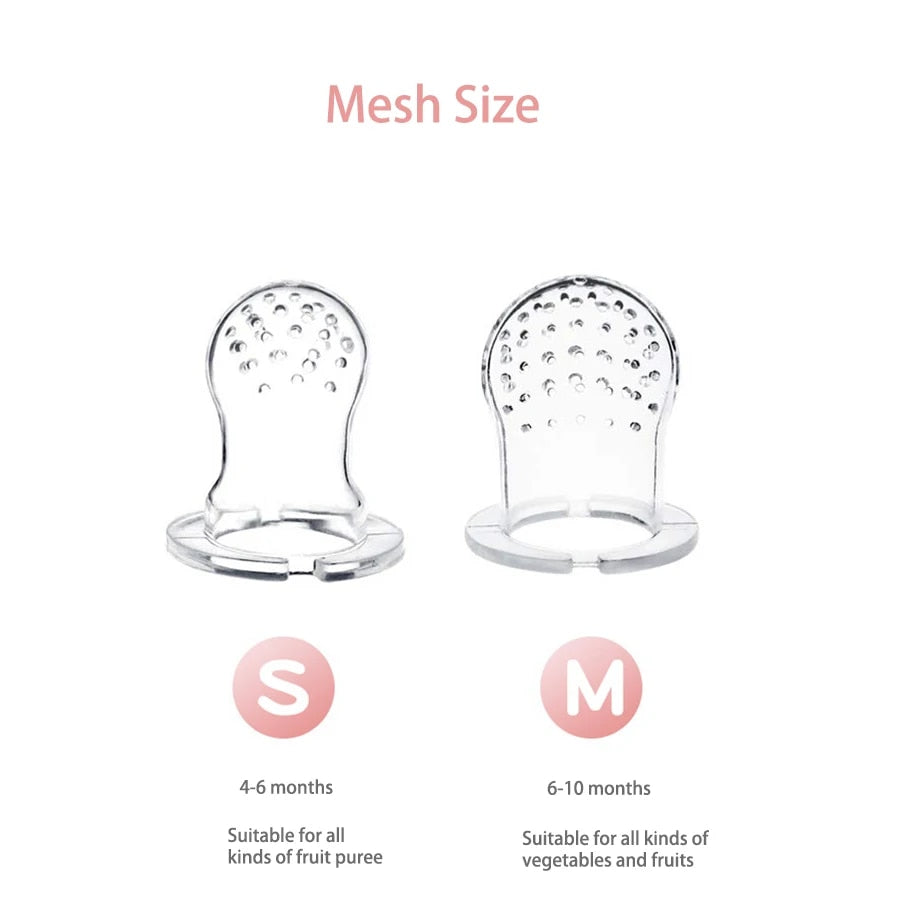 Silicone Mesh Baby Food Pacifier marnetic