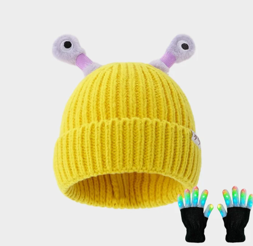 GlowChums Cozy Monster Knit Hat marnetic