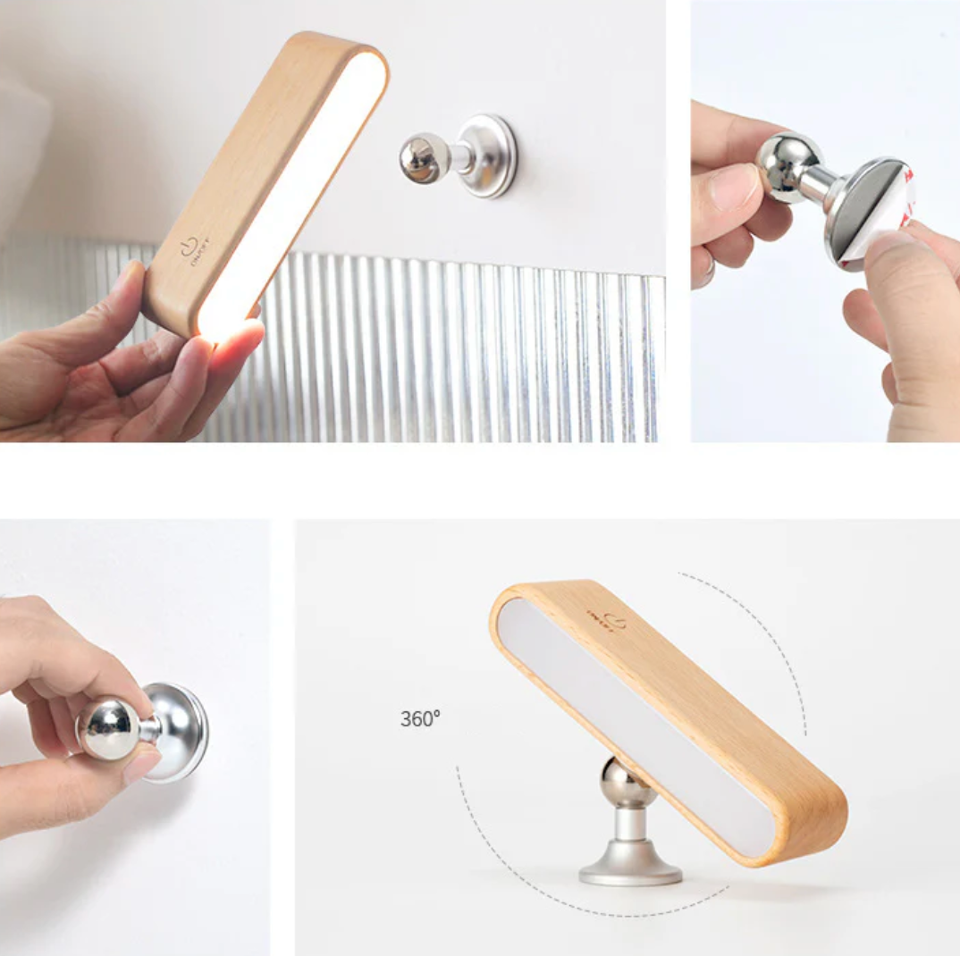WoodGlow – Solid Wood Desk Lamp