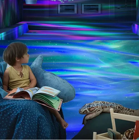 NorthernGlow OceanicWave 14-Light Display Soothing Music Projector marnetic