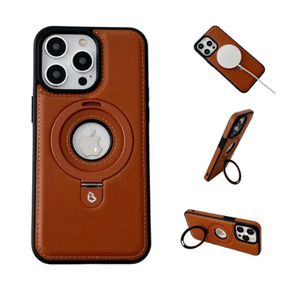 Super Luxury Invisible Stand iPhone Leather Case