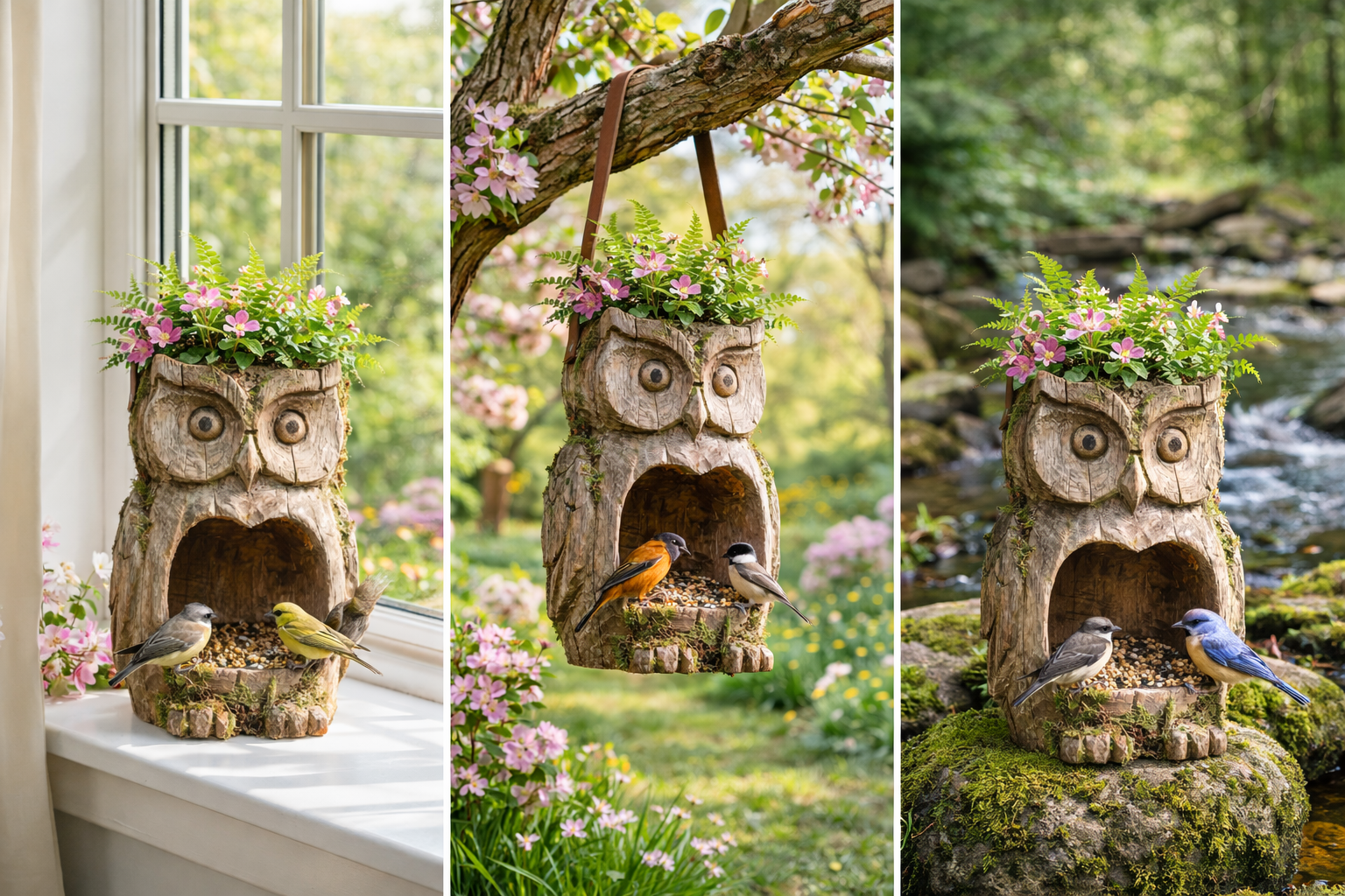Early Spring Dual-Purpose Plant Owl Guardian-ChicWoo