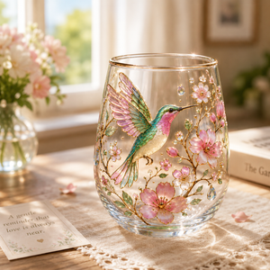 🌸Limited Edition 2026 Hummingbird Morning Bliss Glass Tea Cup☕