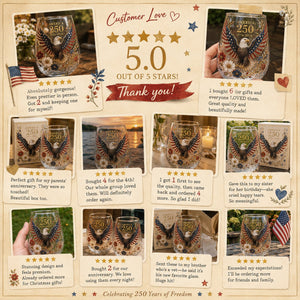 ValorSpirit – America 250 Commemorative Glass Tumbler