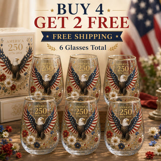 ValorSpirit – America 250 Commemorative Glass Tumbler