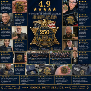 LibertyShield – America 250 Law Enforcement Brooch