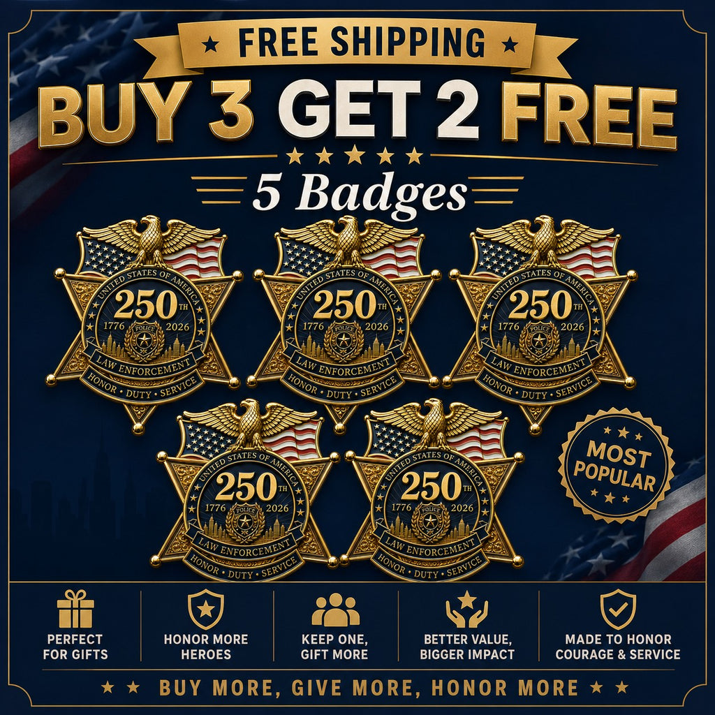 ★Anniversary 49% OFF - America 250 Law Enforcement Brooch