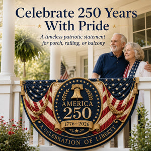 America 250 Fan Bunting Flag