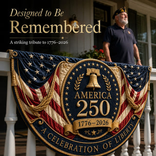 America 250 Fan Bunting Flag