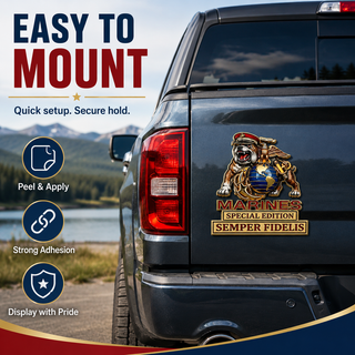 Marines Special Edition Metal Car Emblem – Semper Fidelis Tribute Badge 🇺🇸🦅