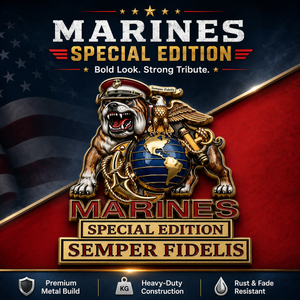 Marines Special Edition Metal Car Emblem – Semper Fidelis Tribute Badge 🇺🇸🦅