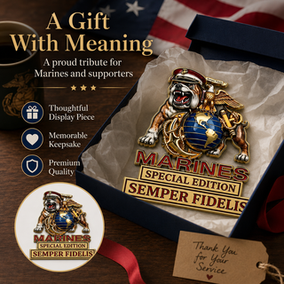 Marines Special Edition Metal Car Emblem – Semper Fidelis Tribute Badge 🇺🇸🦅