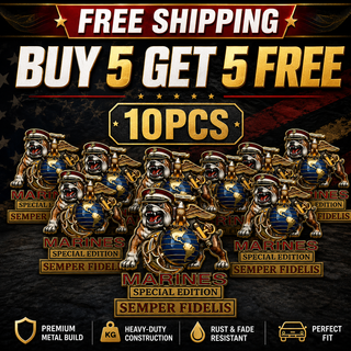 Marines Crops Special Edition Metal Car Emblem – Semper Fidelis Tribute Badge 🇺🇸🦅