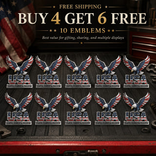 🇺🇸250th Anniversary 49% OFF - ★USA Faith, Family & Freedom★ Metal Emblem