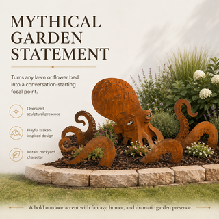 SeaPhantom – Giant Squid Yard Art