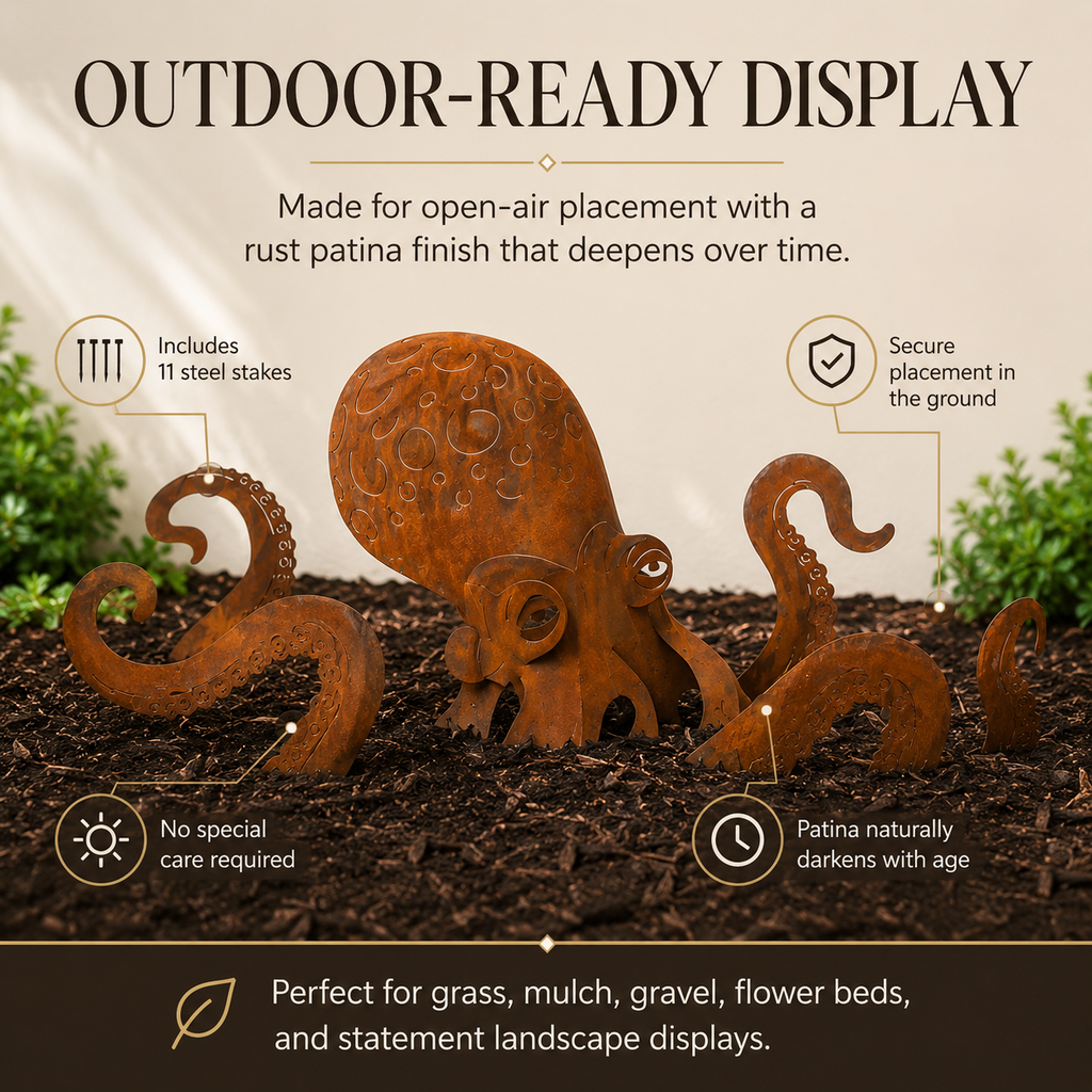 SeaPhantom – Giant Squid Yard Art