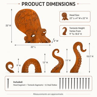 SeaPhantom – Giant Squid Yard Art