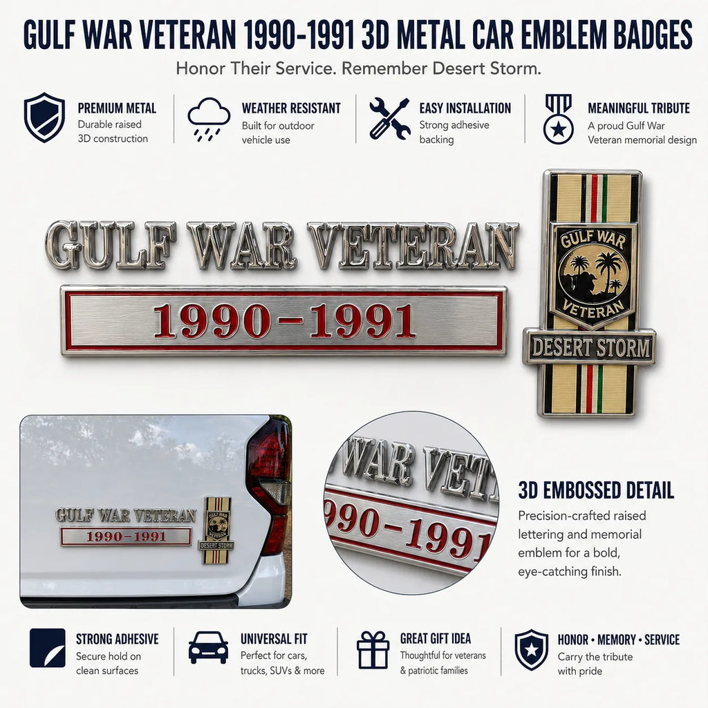 ValorBadge – 1990–1991 Desert Storm Car Badge