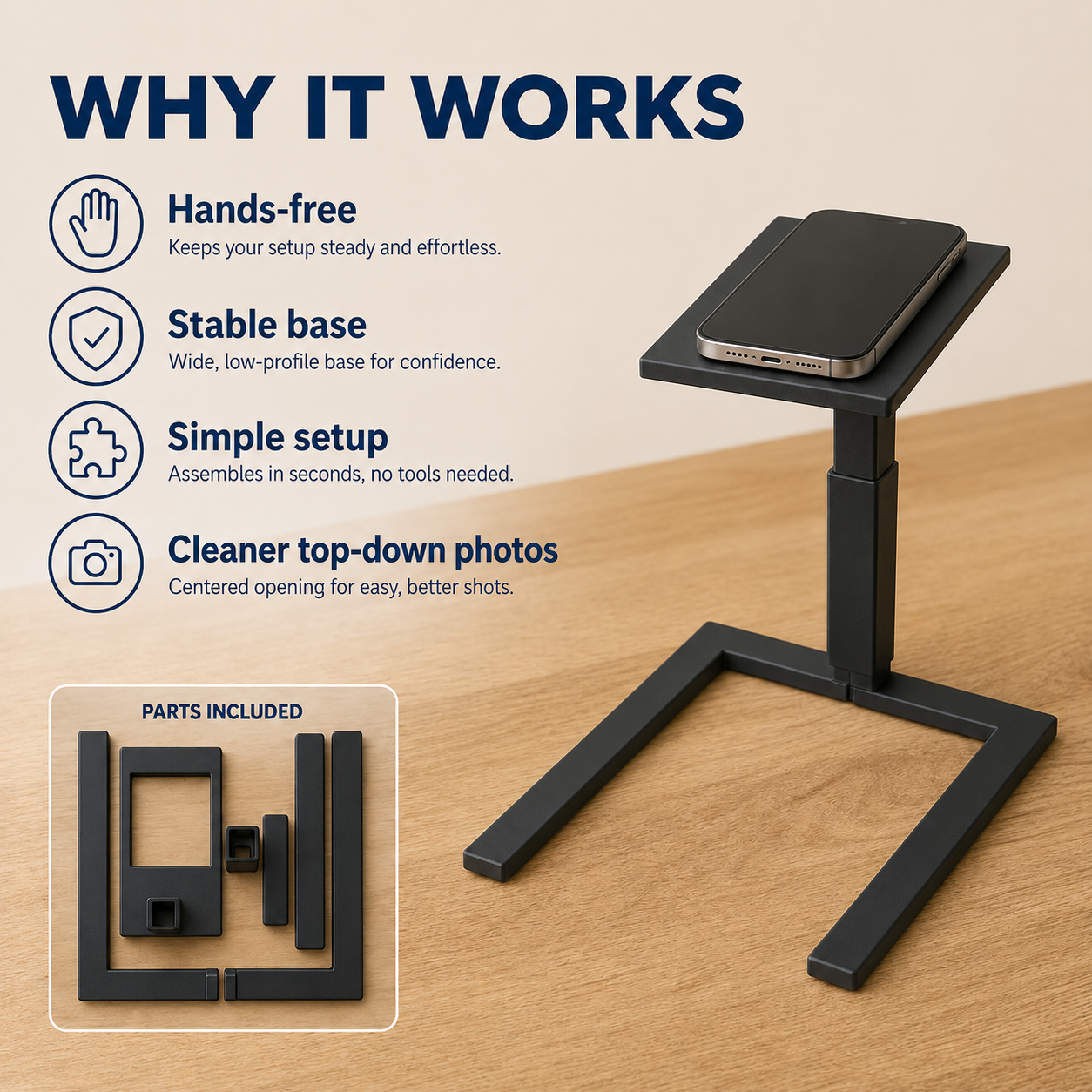 🎁Last Day 60% OFF - Overhead Phone Camera Stand