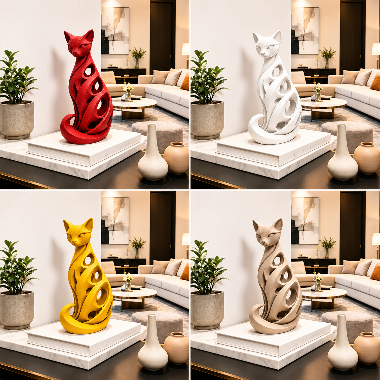 🎁Last Day 60% OFF - Spiral Cat Sculpture