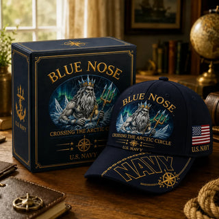 PatriotPeak – Premium Navy Embroidered Military Cap