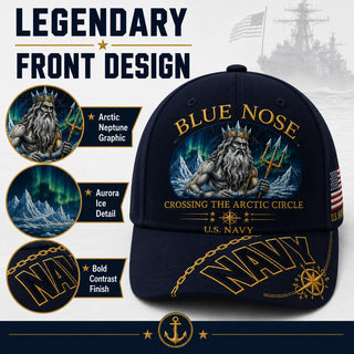 PatriotPeak – Premium Navy Embroidered Military Cap