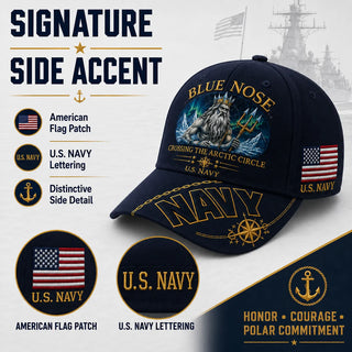 PatriotPeak – Premium Navy Embroidered Military Cap