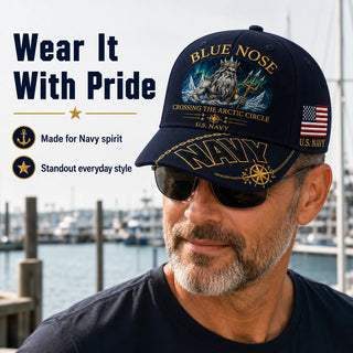 PatriotPeak – Premium Navy Embroidered Military Cap