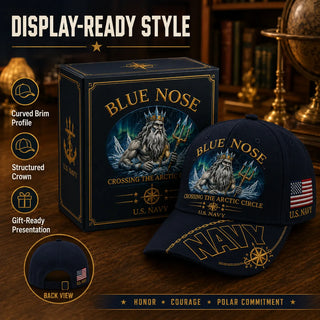 PatriotPeak – Premium Navy Embroidered Military Cap