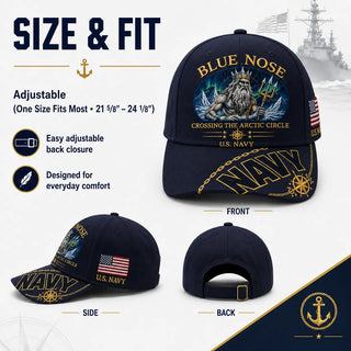 PatriotPeak – Premium Navy Embroidered Military Cap
