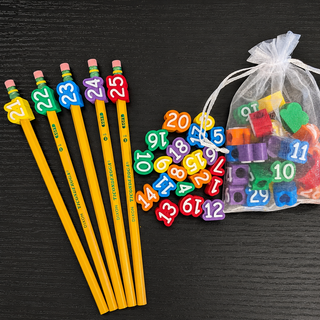 🎁Last Day 60% OFF - Numbered Pencil Toppers