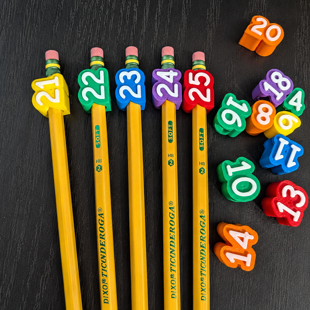 🎁Last Day 60% OFF - Numbered Pencil Toppers