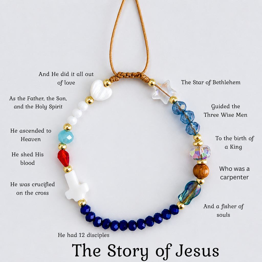 🎁Last Day 60% OFF - Handmade Story of Jesus Bracelet 