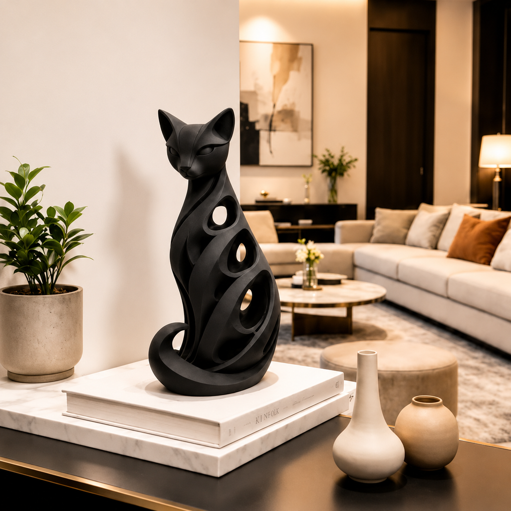 🎁Last Day 60% OFF - Spiral Cat Sculpture