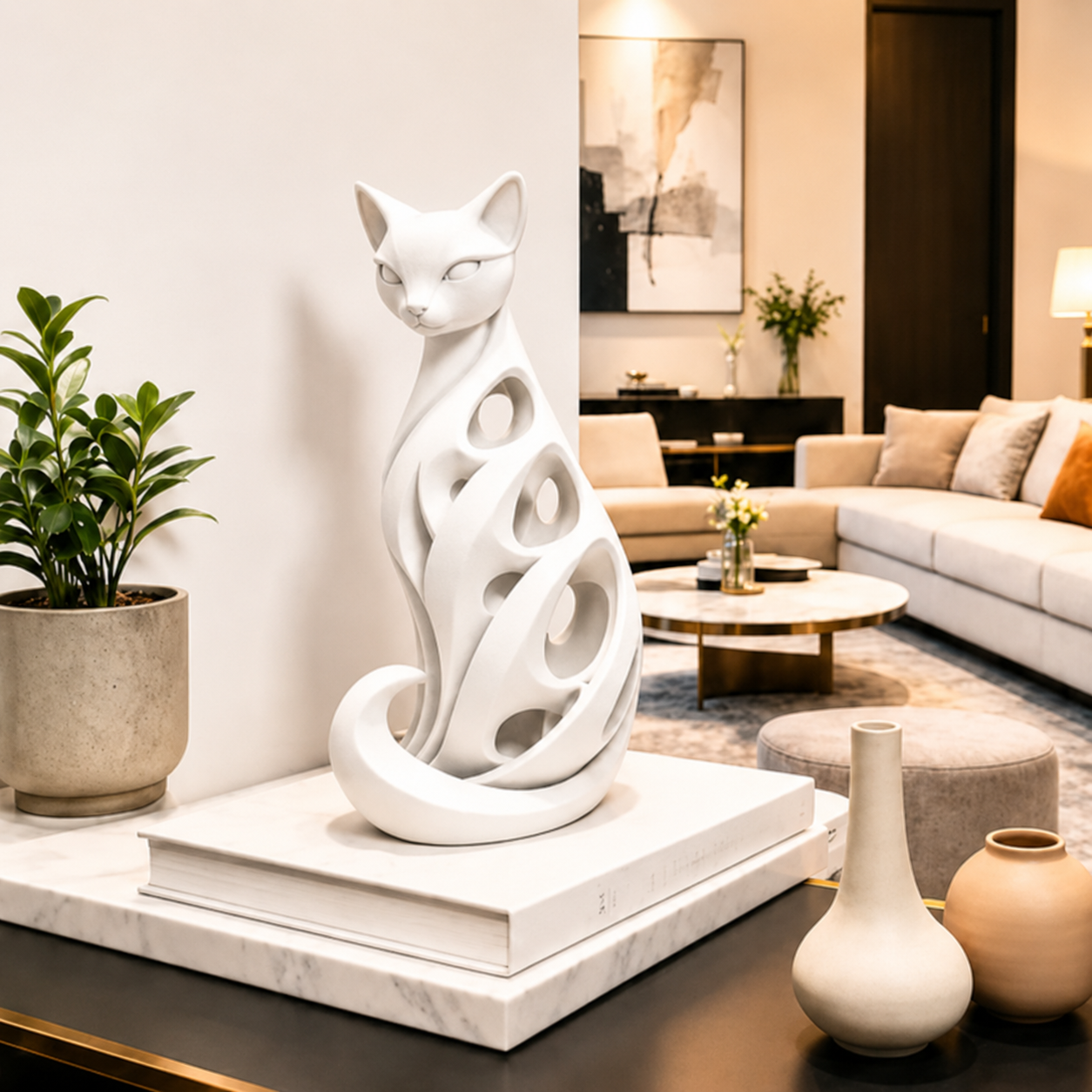 🎁Last Day 60% OFF - Spiral Cat Sculpture
