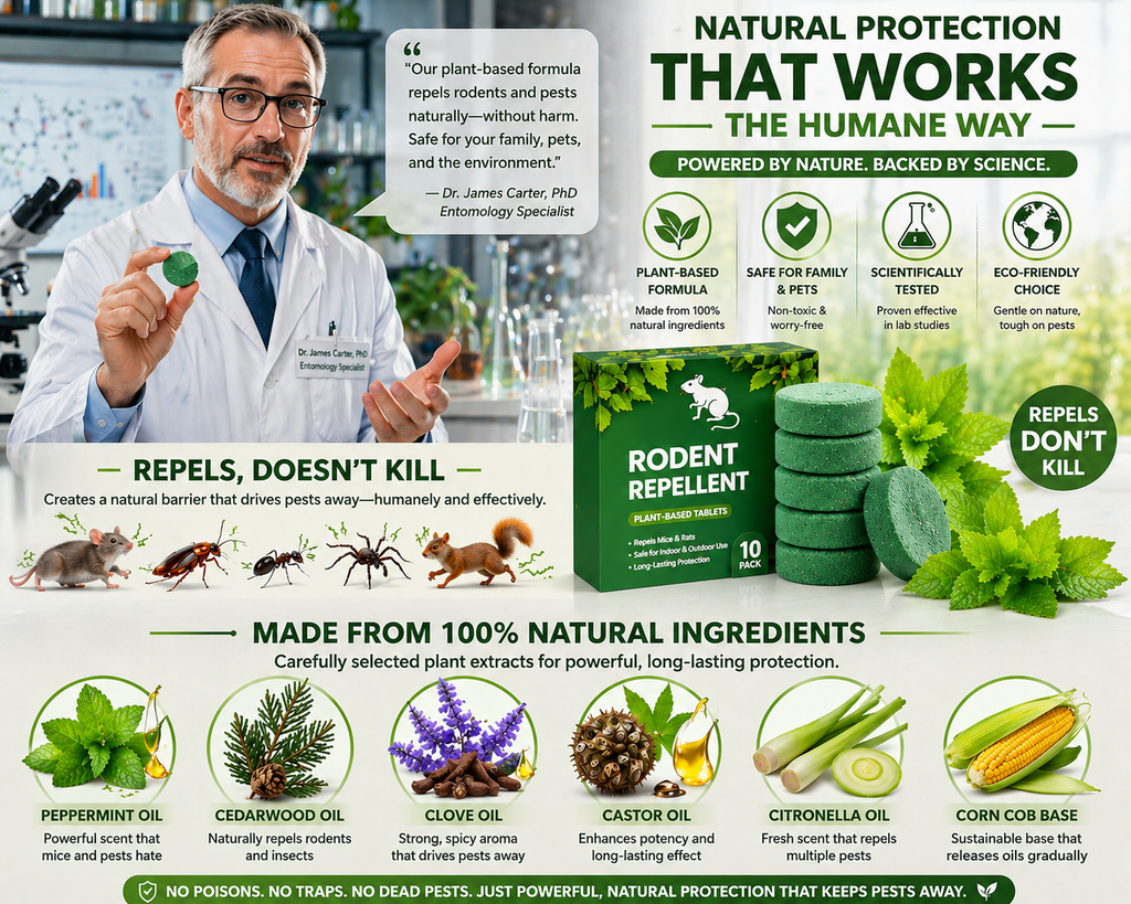RodentAway – Peppermint Pest Repellent Tablets