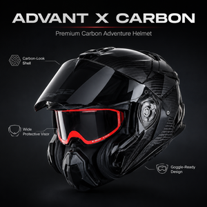 ADVANT X Carbon Adventure Helmet-DOT & ECE safety certified