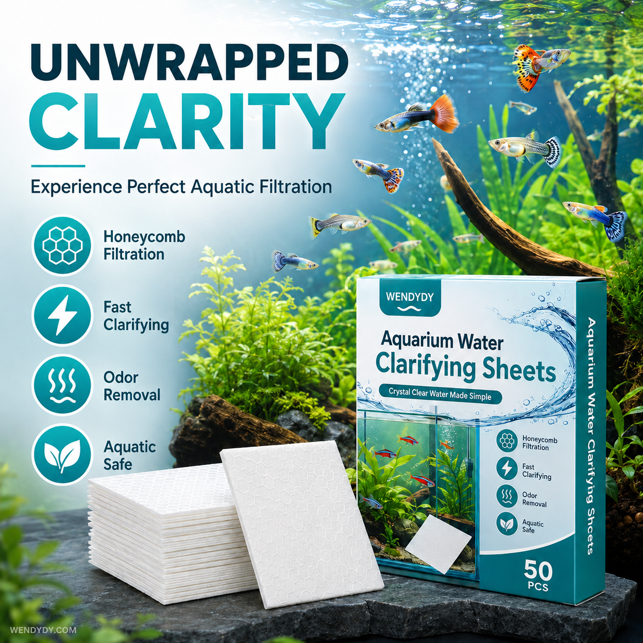 AquaClear – Crystal Clear Aquarium Sheets