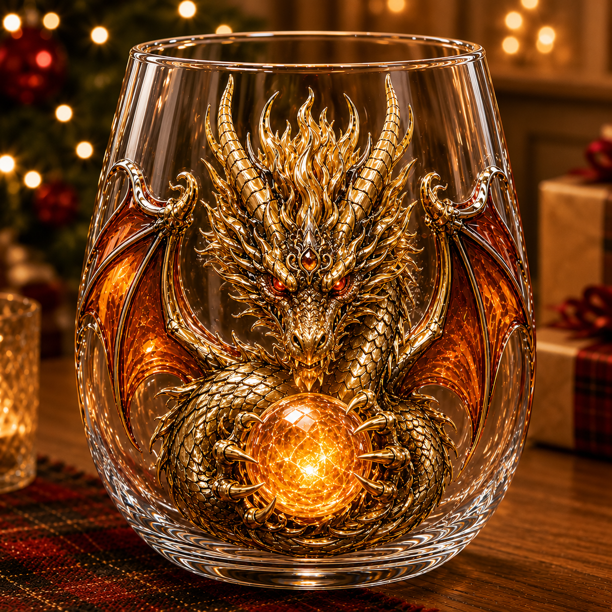 DragonForge – Mythic Embossed Whiskey Glass