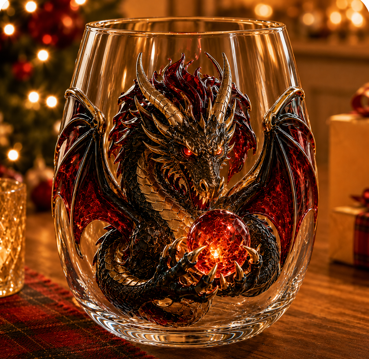 DragonForge – Mythic Embossed Whiskey Glass