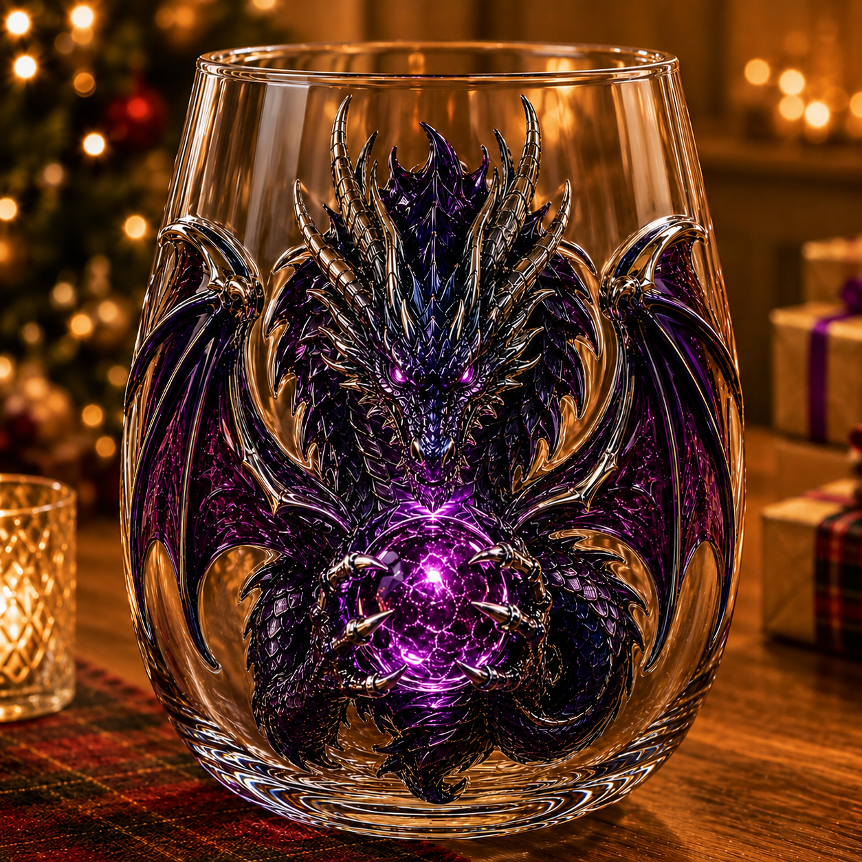 DragonForge – Mythic Embossed Whiskey Glass