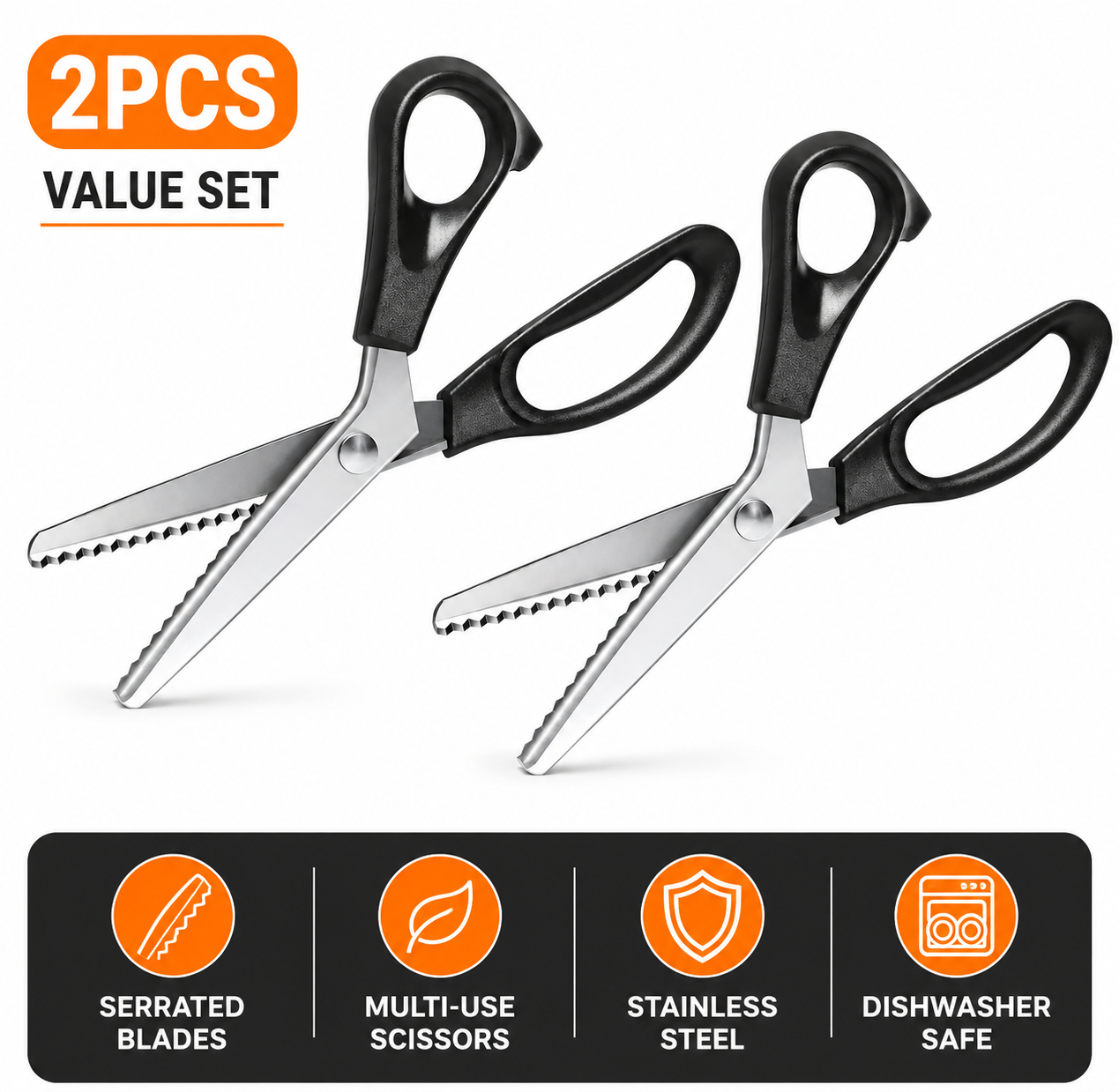 StitchEdge – Professional Stainless Steel Pinking Shears