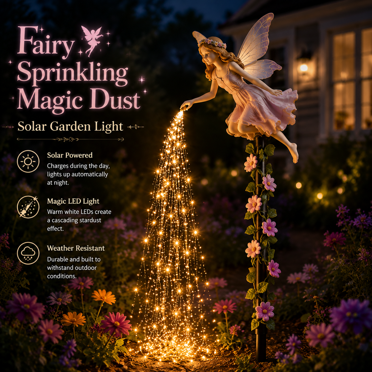 FairyGlow – Solar Sprinkling Fairy Garden Light