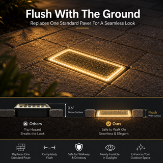 WalkLume – Premium Solar Paver Pathway Lighting