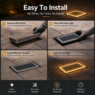 WalkLume – Premium Solar Paver Pathway Lighting