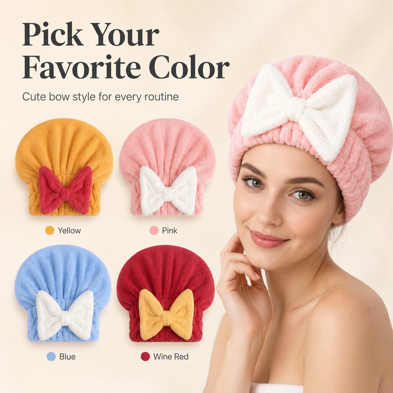DryLuxe – Ultra Absorbent Microfiber Hair Drying Cap