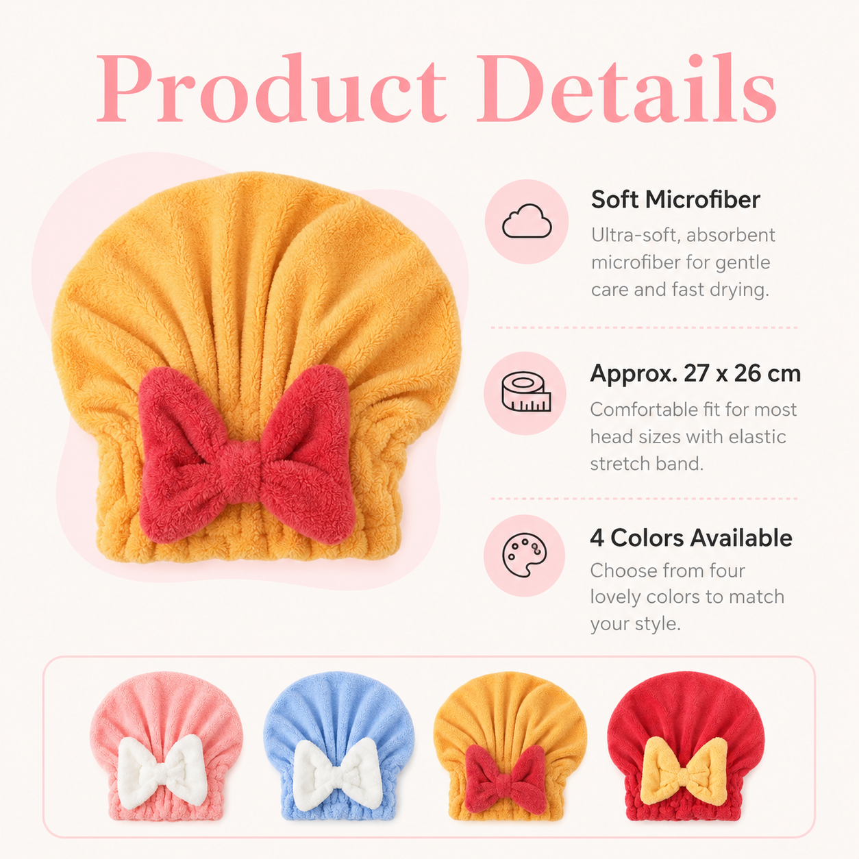 DryLuxe – Ultra Absorbent Microfiber Hair Drying Cap